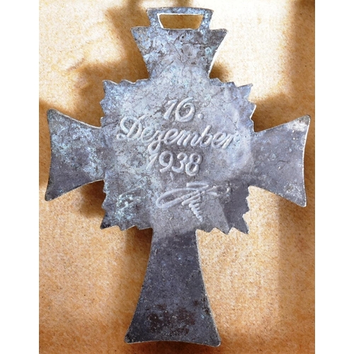 183 - A WWII Second World War Third Reich German Nazi Mothers Cross / Cross Of Honour Of The German Mother... 