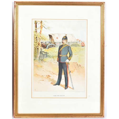 196 - A pair of Victorian 19th century coloured prints relating to the British Army, being a chromolithogr... 