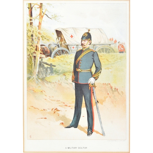 196 - A pair of Victorian 19th century coloured prints relating to the British Army, being a chromolithogr... 