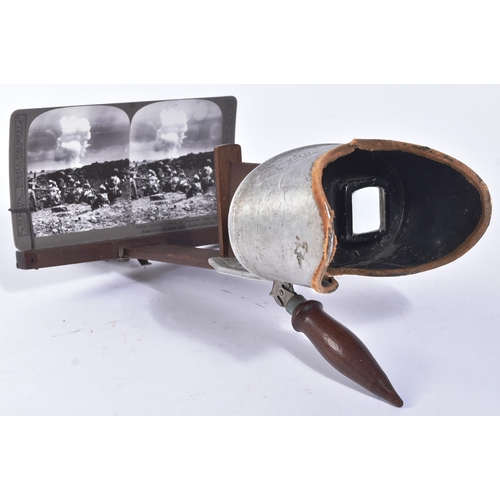 2 - Stereoscope - an early 20th century Stereoscope / Stereoscopic viewer along with a selection of ' Th... 