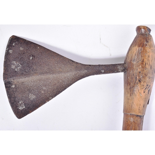 207 - A small 19th Century African Shona People ( Zimbabwe / Mozambique ) tribal axe. Stylized spear shape... 