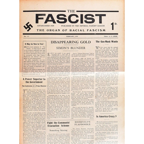 214 - A collection of pre WWII Second World War Oswald Mosley's British Union of Fascists newspapers compr... 