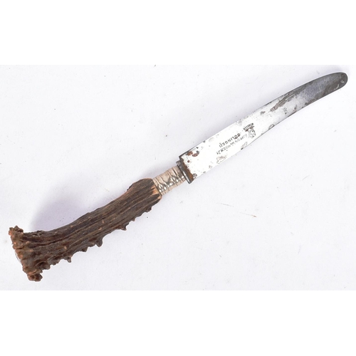 29 - A WWII Second World War Third Reich Nazi German Hunting Association knife. The knife having a deer a... 