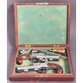 Antiga pistola percussão Inglesa box lock John Blisset London 1840s