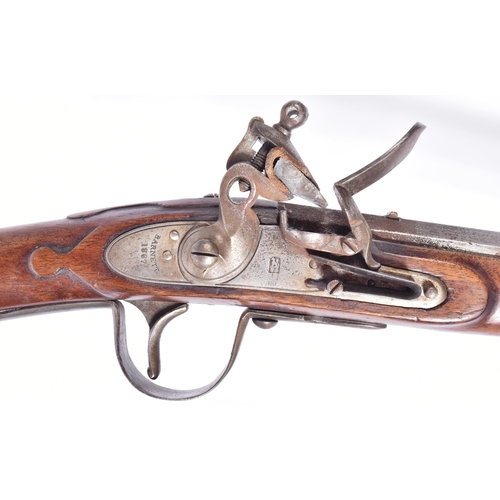 36 - A 19th century ' trade ' type percussion musket gun by Barnett. Lock plate stamped Barnett 1867, wit... 