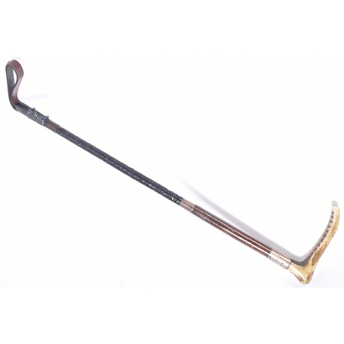 37 - Horse Racing / Riding - an early 20th century presentation riding crop by Swaine & Co of London. Eng... 