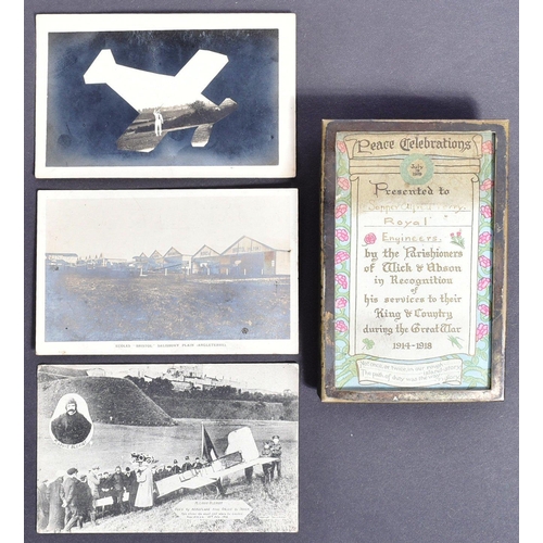 391 - Ephemera - a collection of WWI First World War and Aviation interest items. To include: a small pres... 