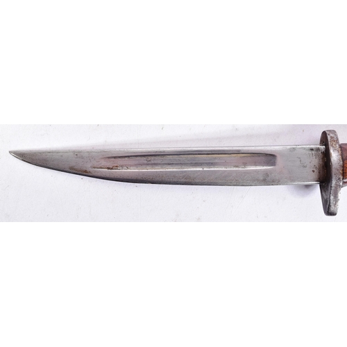 41 - A WWII Second World War British RAF Royal Air Force custom made knife cut down from a WWI First Worl... 