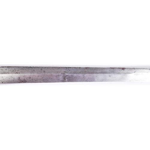 43 - An early 20th Century East African Somali ethnic Billao / Belawa dagger sword.The sword having a spi... 