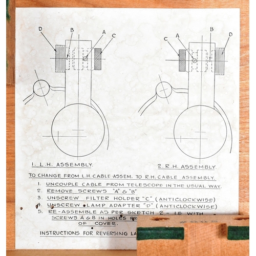 51 - An original post war Canadian Kodak made 7x50 Gun Sighting Telescope Patt G. 376 along with a Britis... 