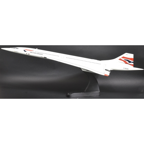 6 - Concorde - G-BOAC - a large 120cm long vintage model of Concorde G-BOAC (204), likely a travel agent... 