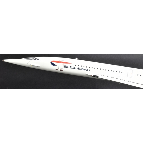 6 - Concorde - G-BOAC - a large 120cm long vintage model of Concorde G-BOAC (204), likely a travel agent... 