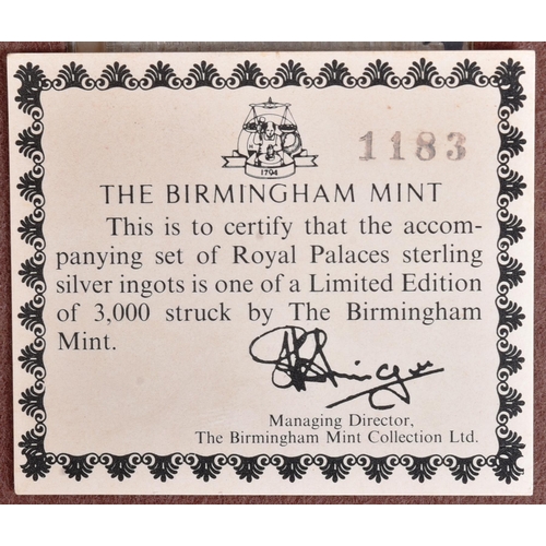 60 - Royalty Interest - The Royal Palaces - The Birmingham Mint - a presentation boxed set featuring twel... 