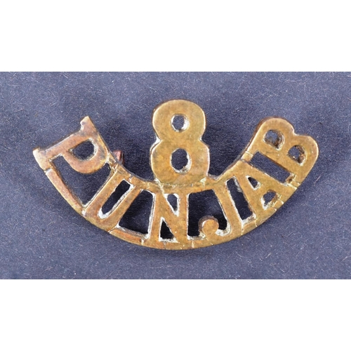 7 - WWII Second World War - an original 8th Punjab Regiment sweetheart's brooch featuring the 8 Punjab r... 