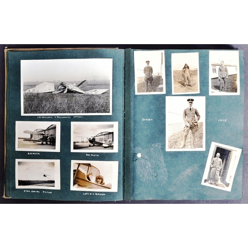 9 - Early RAF Interest - two 1920s personal photograph albums belonging to a Pilot in the RAF Royal Air ... 