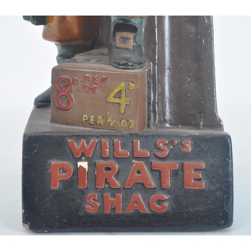 3 - Wills's Pirate Shag - Wills Tobacco - A vintage mid 20th century plaster point of sale shop display ... 