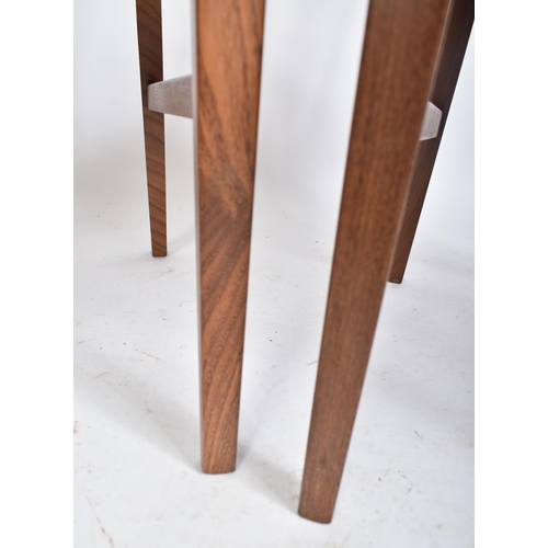 336 - William Lawrence - A set of six retro 20th century teak framed Danish inspired dining chairs. Each c... 