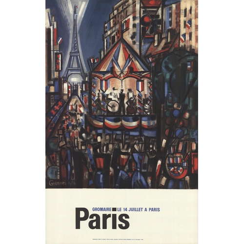 337 - After Marcel Gromaire (French, 1892-1971) - Paris July 14th - a 1960s first edition of this poster a... 