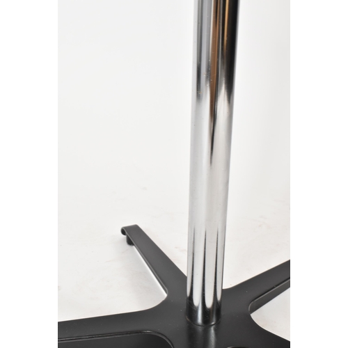 341 - A retro 20th century Space Age free standing coat and hat stand. Upright form with a series of protr... 