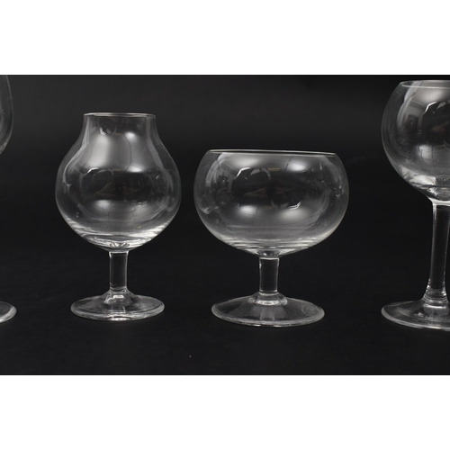 49 - Moser Praha Glass - A vintage 20th century cased set of miniature Bohemia Moser Club's Physiognomica... 