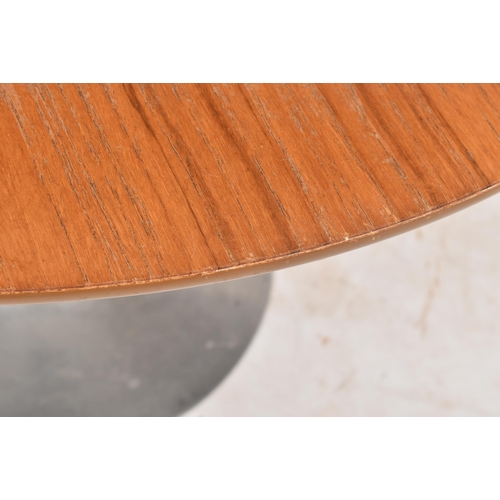 52 - Maurice Burke x Arkana Ltd - Tulip design - A retro mid 20th century 1960s teak & aluminium circular... 