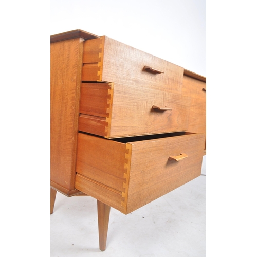 59 - Alfred Cox - A retro mid 20th century 1960s teak wood sideboard credenza. The sideboard of simple fo... 