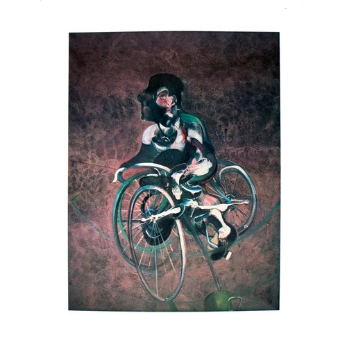 601 - After Francis Bacon (Irish-British, 1909-1992) - Georges a Bicyclette - a limited edition offset lit... 