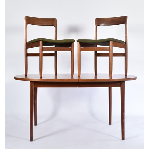 75 - Roeds Bjarnum - Sweden - A vintage mid 20th century Swedish teak Roeds Bjarnum extending oval dining... 