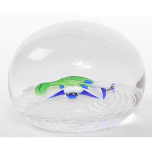 103 - Baccarat - A 20th century circa 1970s French Baccarat glass paperweight. The paperweight having heli... 