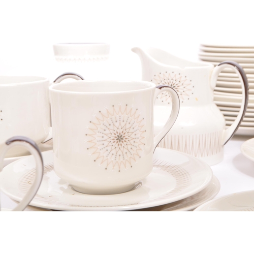 117 - Royal Doulton - Morning Star - A 20th century vintage china Royal Doulton eight person tea and dinne... 