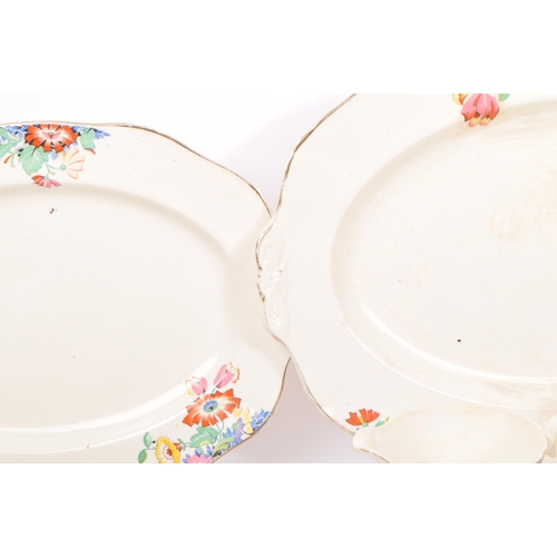 119 - A collection of vintage 20th century Alfred Meakin china cake plates, dinner plates, lidded tureens,... 
