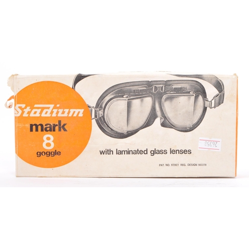 245 - A pair of Stadium mark 8 vintage goggles. With laminated glass lenses and original box. Specially de... 