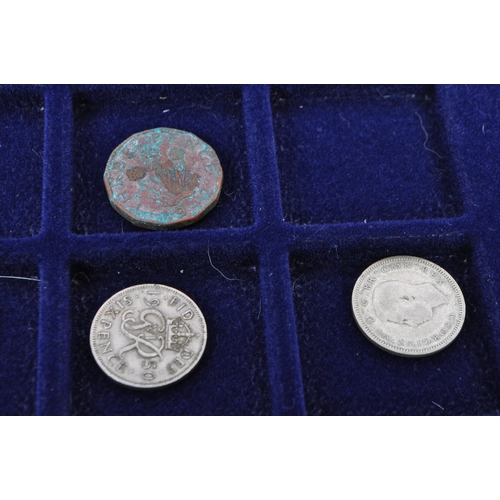 499 - A collection of mid 20th century uncirculated pre decimalisation UK coin currency. Most threepence p... 