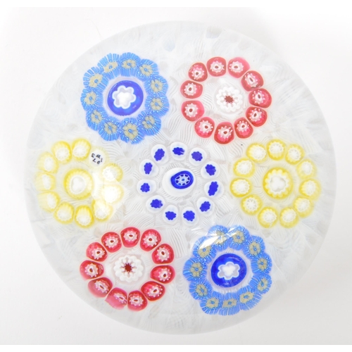 97 - Baccarat - A 20th century circa 1970s French Baccarat glass paperweight. The paperweight having mill... 
