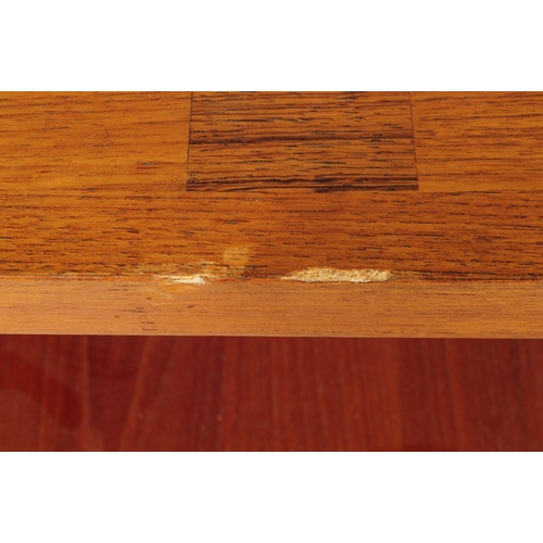611 - McIntosh Furniture - A mid 20th century teak chequered side table. The table having check board type... 