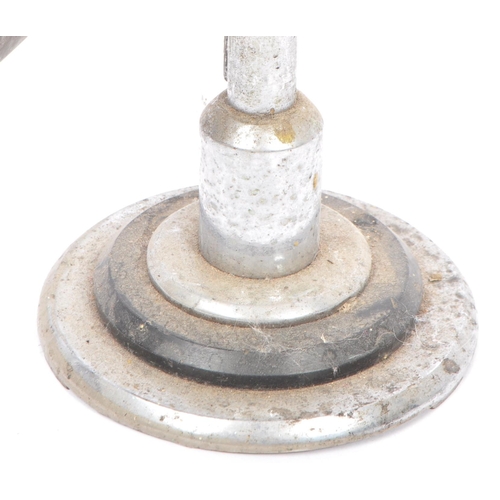 618 - A 1930's Art Deco chrome fireside suite / companion set comprising of hearth brush, fire poker, tong... 