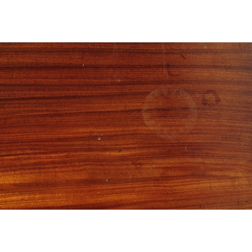 622 - A vintage 20th century teak wood nest of tables. Of rectangular form with upright square supports un... 