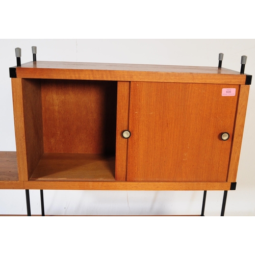 635 - British Modern Design - Vintage mid 20th century beech wood sideboard / Cupboard. Integrated design ... 