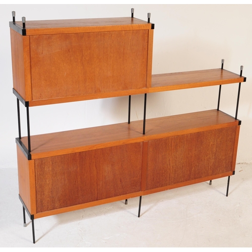 635 - British Modern Design - Vintage mid 20th century beech wood sideboard / Cupboard. Integrated design ... 
