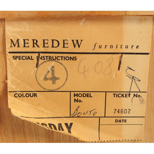 638 - Meredew Furniture - A  Mid-century teak wood pedestal chest of drawers. Raised on tapering legs with... 