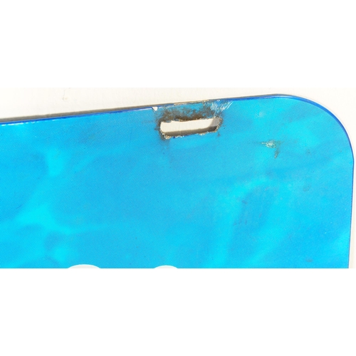 645 - Vintage / contemporary ice cream double sided aluminium metal advertising sign By Nestle. Measures 7... 