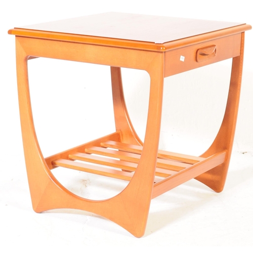 659 - G Plan Furniture - A late 20th century teak veneered side / occasional / hall writing table. Square ... 