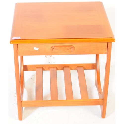 659 - G Plan Furniture - A late 20th century teak veneered side / occasional / hall writing table. Square ... 