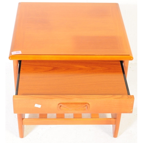 659 - G Plan Furniture - A late 20th century teak veneered side / occasional / hall writing table. Square ... 