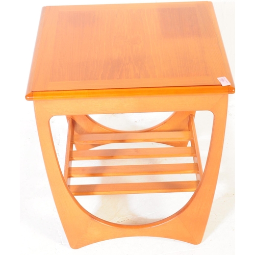 659 - G Plan Furniture - A late 20th century teak veneered side / occasional / hall writing table. Square ... 