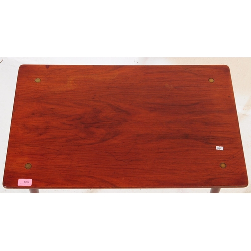 665 - Georg Petersen - Mobelfabrik for Selectform. Retro mid 20th century teak occasional side coffee tabl... 