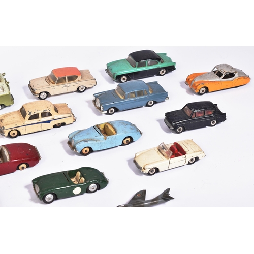 101 - Diecast - a collection of assorted vintage Dinky Toys and Corgi Toys diecast model cars to include; ... 