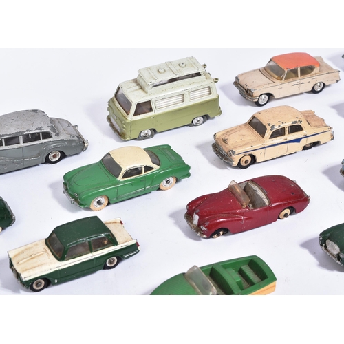 101 - Diecast - a collection of assorted vintage Dinky Toys and Corgi Toys diecast model cars to include; ... 