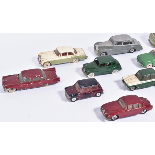 101 - Diecast - a collection of assorted vintage Dinky Toys and Corgi Toys diecast model cars to include; ... 