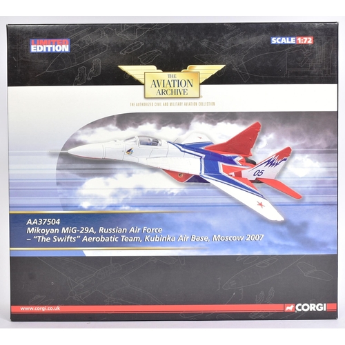 103 - Diecast - x2 limited edition Aviation Archive 1/72 scale aircraft models, comprising of No. AA37504,... 